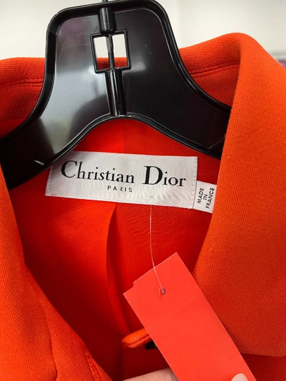 Christian Dior 2022 Spring Orange Wool Silk Jacket size 12/FR 44